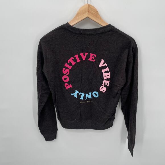 SPIRITUAL GANGSTER NWT Positive Vibes Only Sweatshirt // XS - Picture 8 of 11